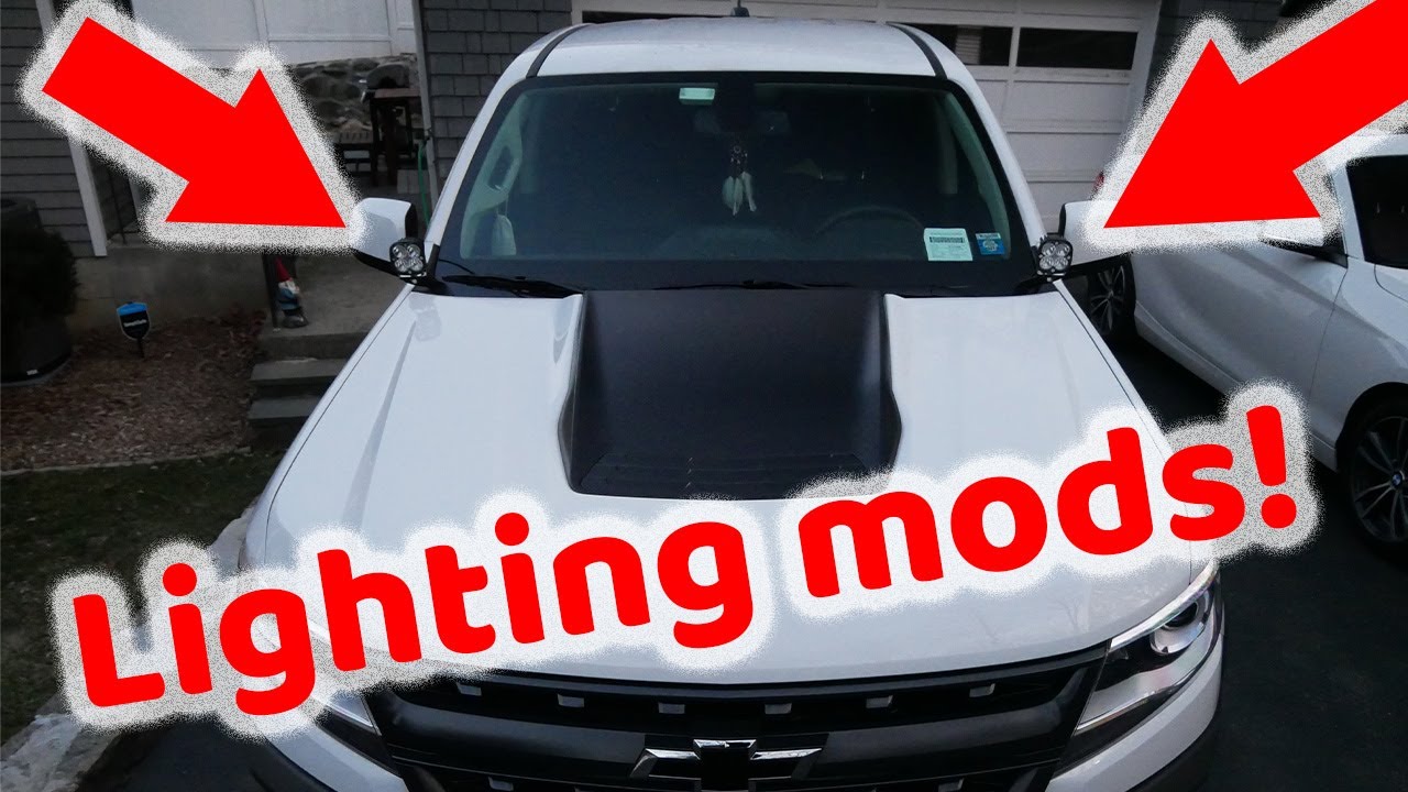 Installing DITCH LIGHTS on the ZR2 | how to | 2020 chevy colorado zr2