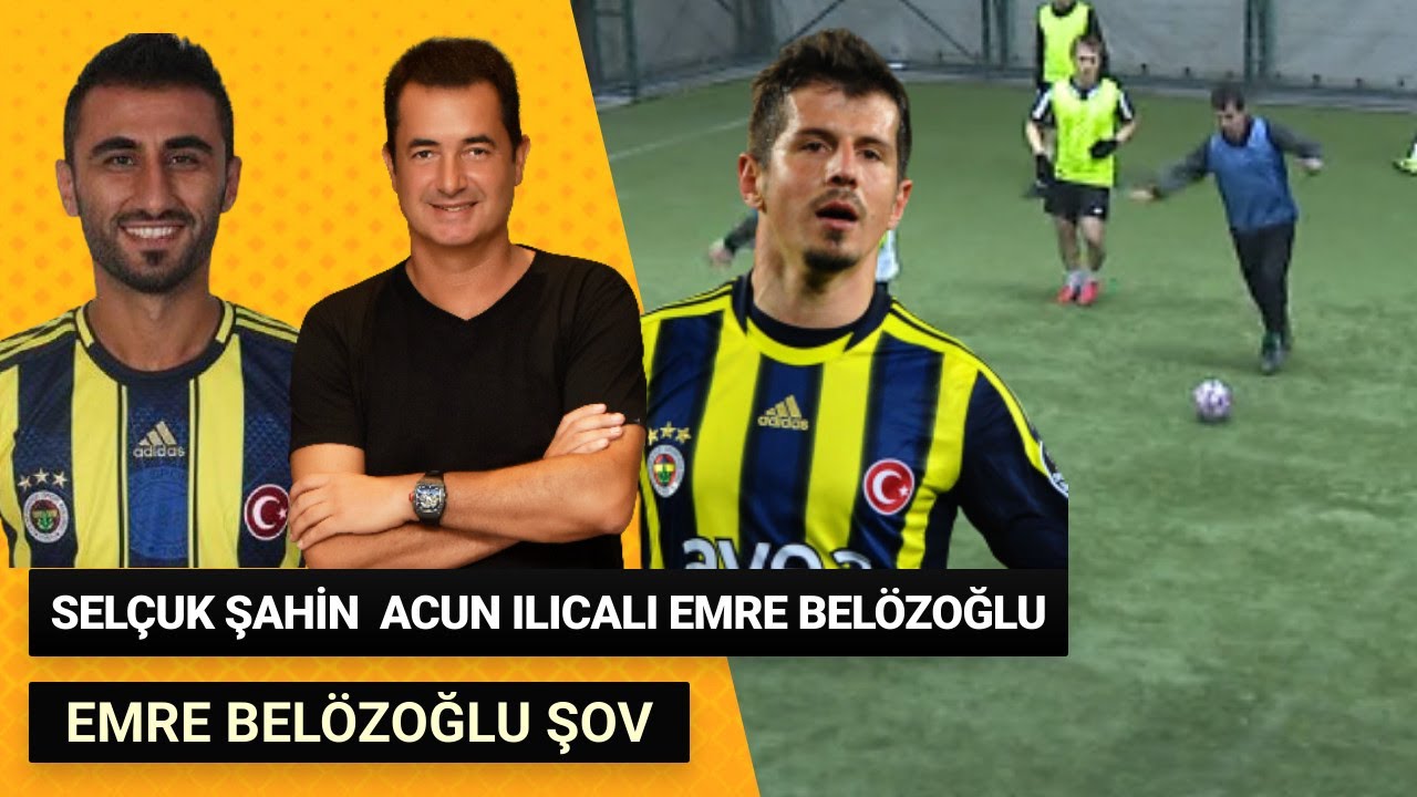 Emre Belözoğlu , Acun Ilıcalı , Selçuk Şahin Team vs Laps Team  Halı Saha Futbol Maçı Özeti