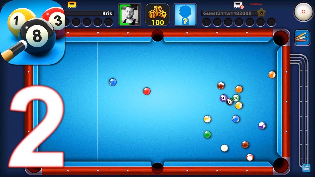 8 Ball Pool - Gameplay Walkthrough Part 2 1vs1 (Android, iOS)