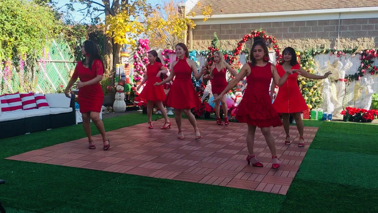 Christmas In Our Hearts -Line Dance Demo  by The Angels Line/ Choreographed By Che che