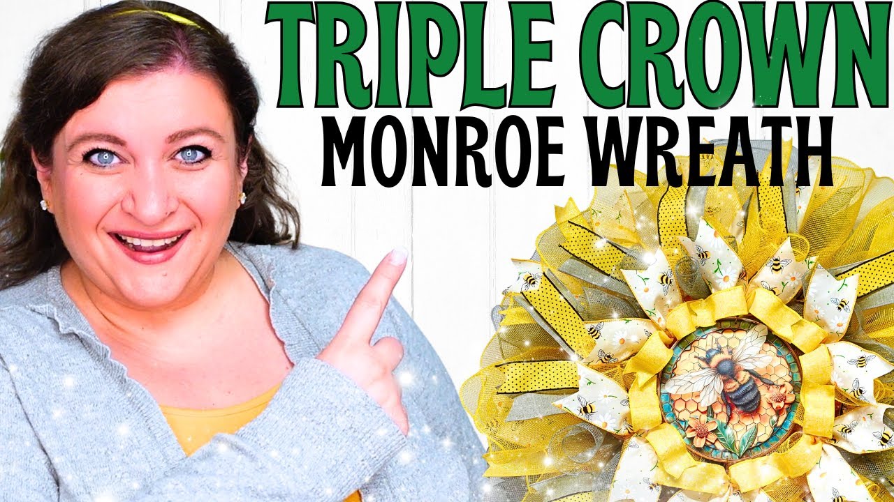 How I Made the Biggest Bee Wreath Ever!