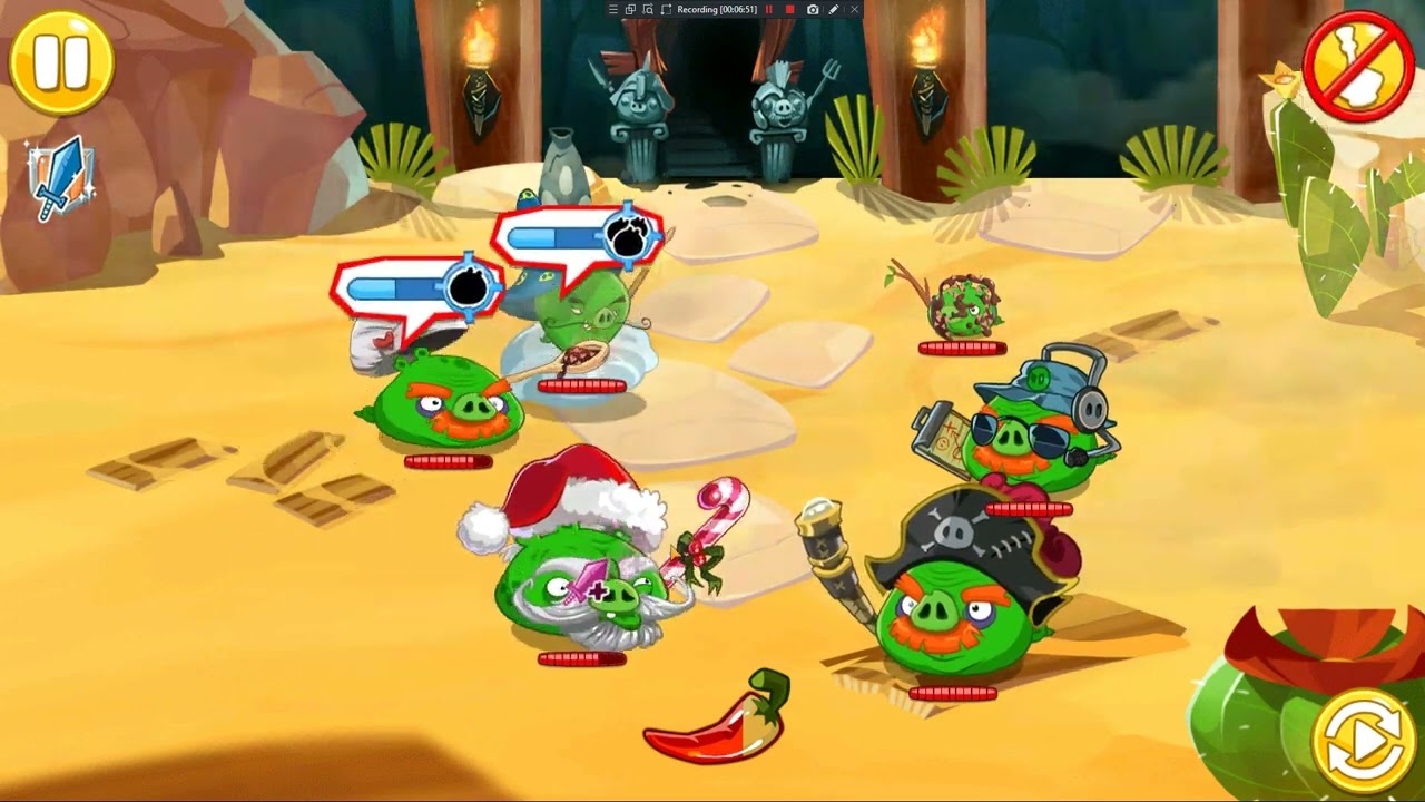 Angry Birds Epic - Merry Valentine Easter in July pigs vs Alphapig