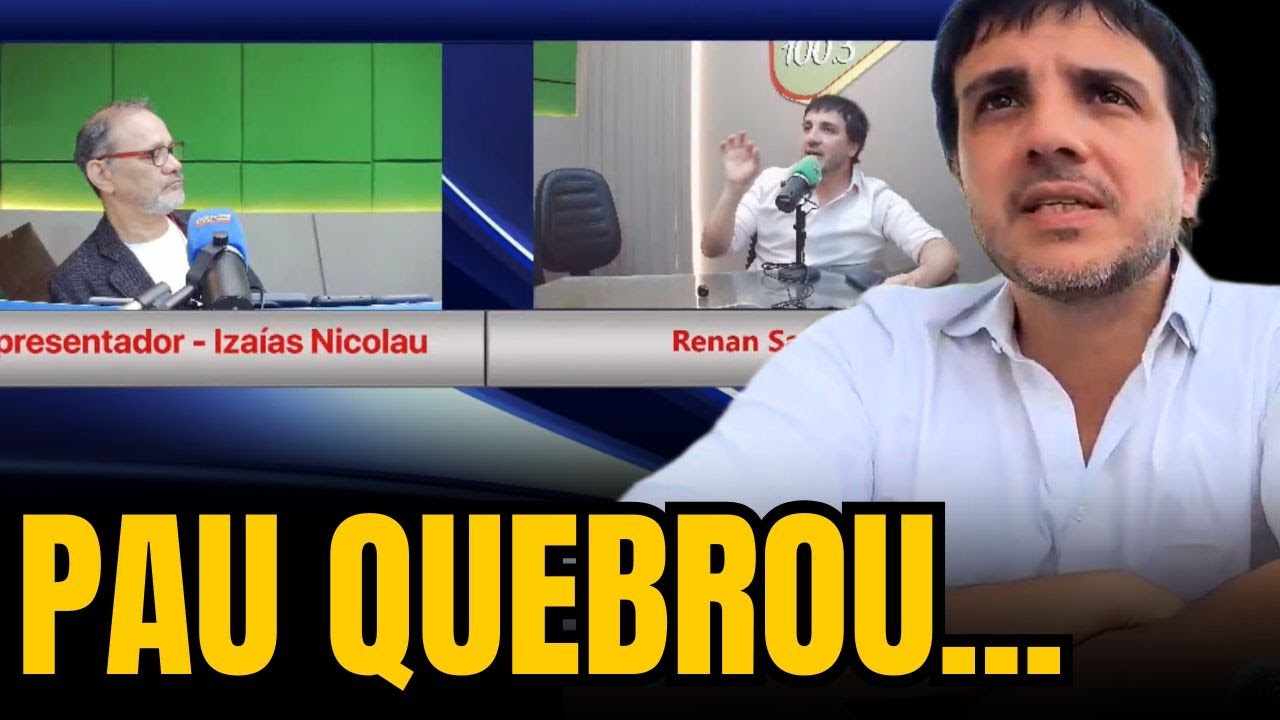 Renan Santos DESCE A LENHA em OUVINTES ESQUERDISTAS | Programa Izaías Nicolau