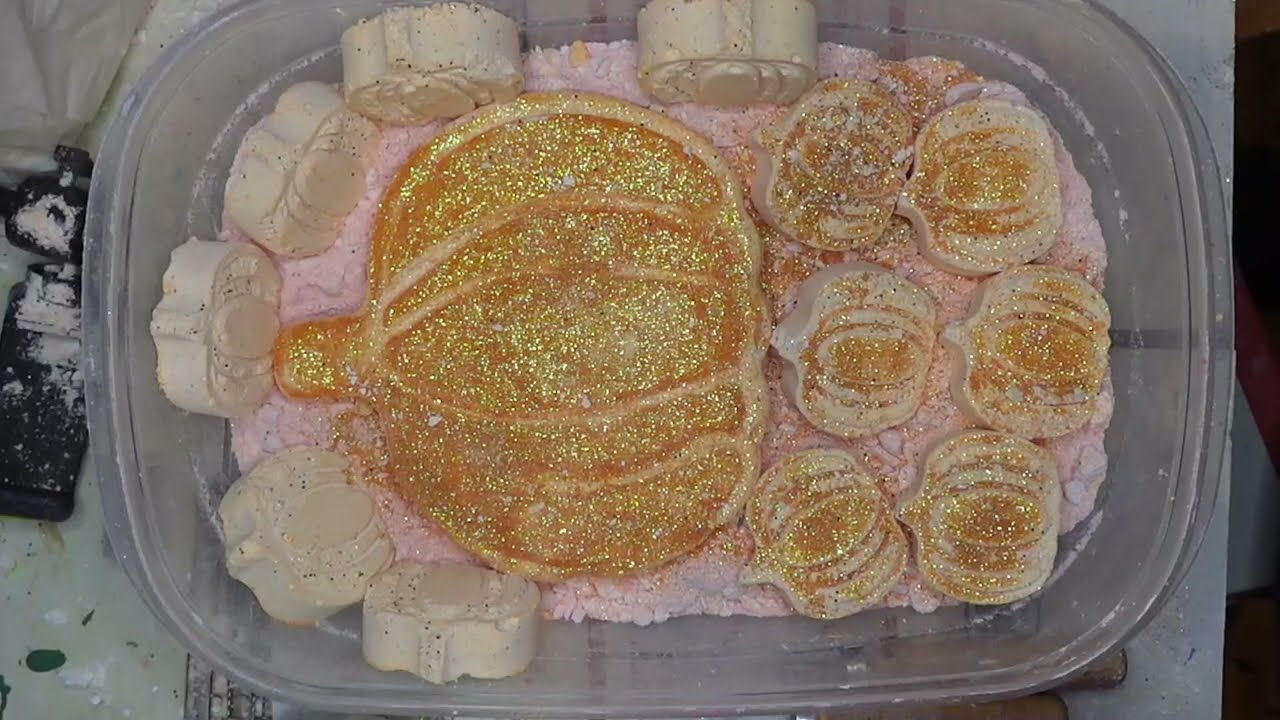 Soft & powdery orange pumpkins gymchalk reform #fyp #gymchalkasmr #Halloween #Sleepaidasmr #relaxing