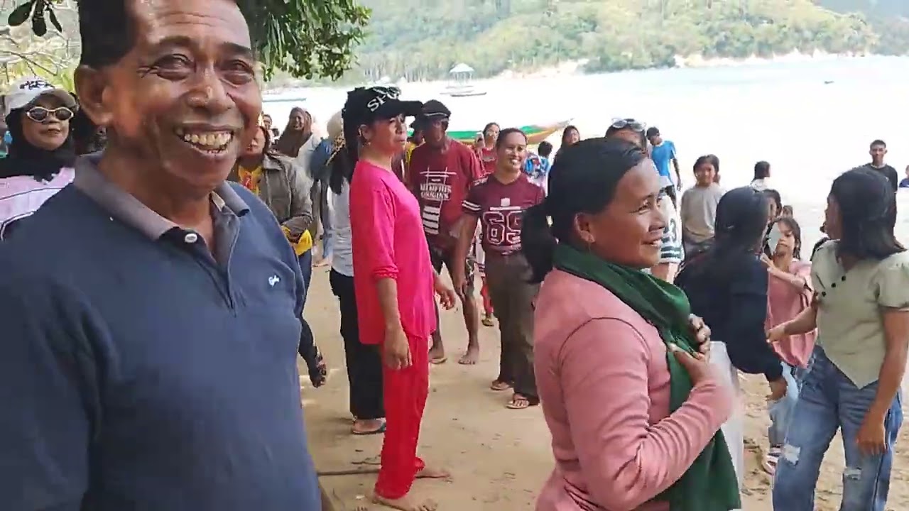 Momen lomba joget tahun baru 2026 empat hari yang lalu di pantai wagonto torombia
