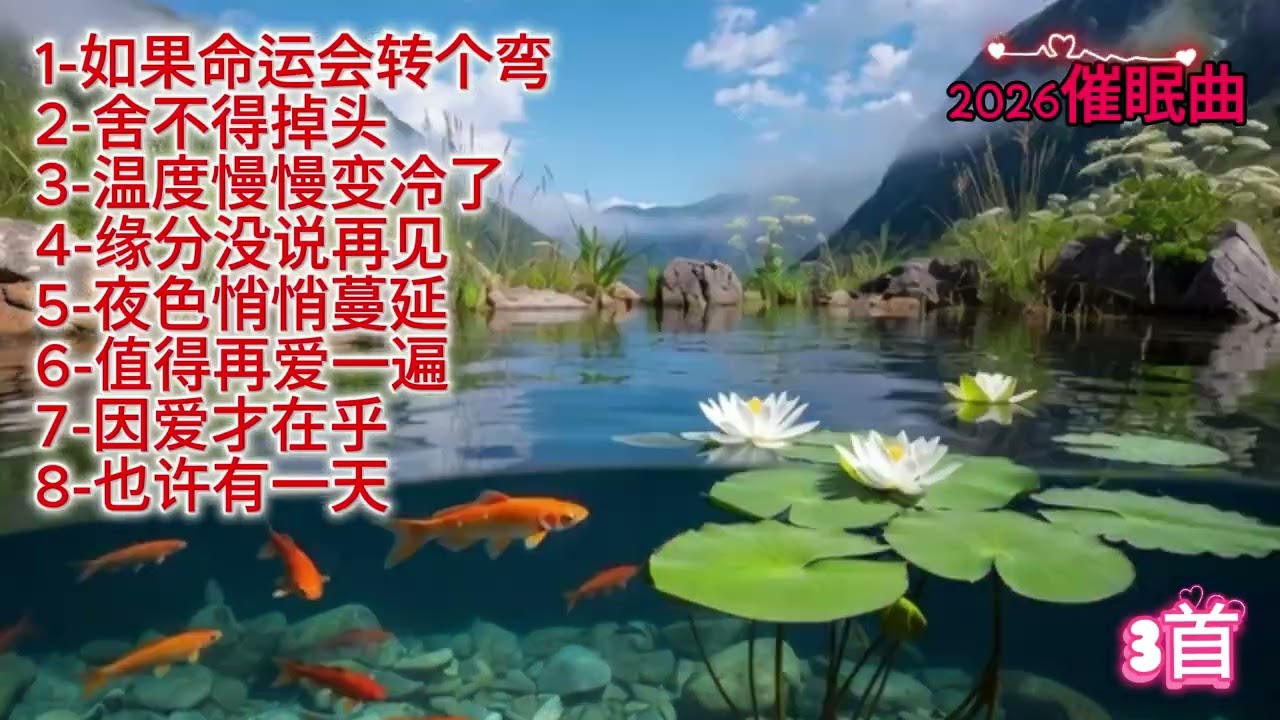 2026催眠曲《如果命运会转个弯》绝对好听#必听热门歌曲 #抖音 #疗愈歌曲 #抒情小曲集