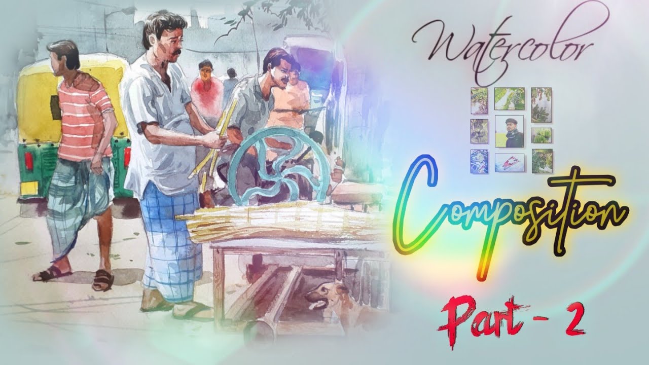 composition part 2 | Watercolor | artbiin | 2020 | जल रंग संरचना