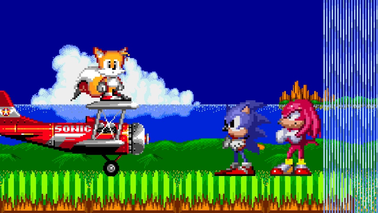 Sonic and Knuckles Team in Sonic 2 Absolute