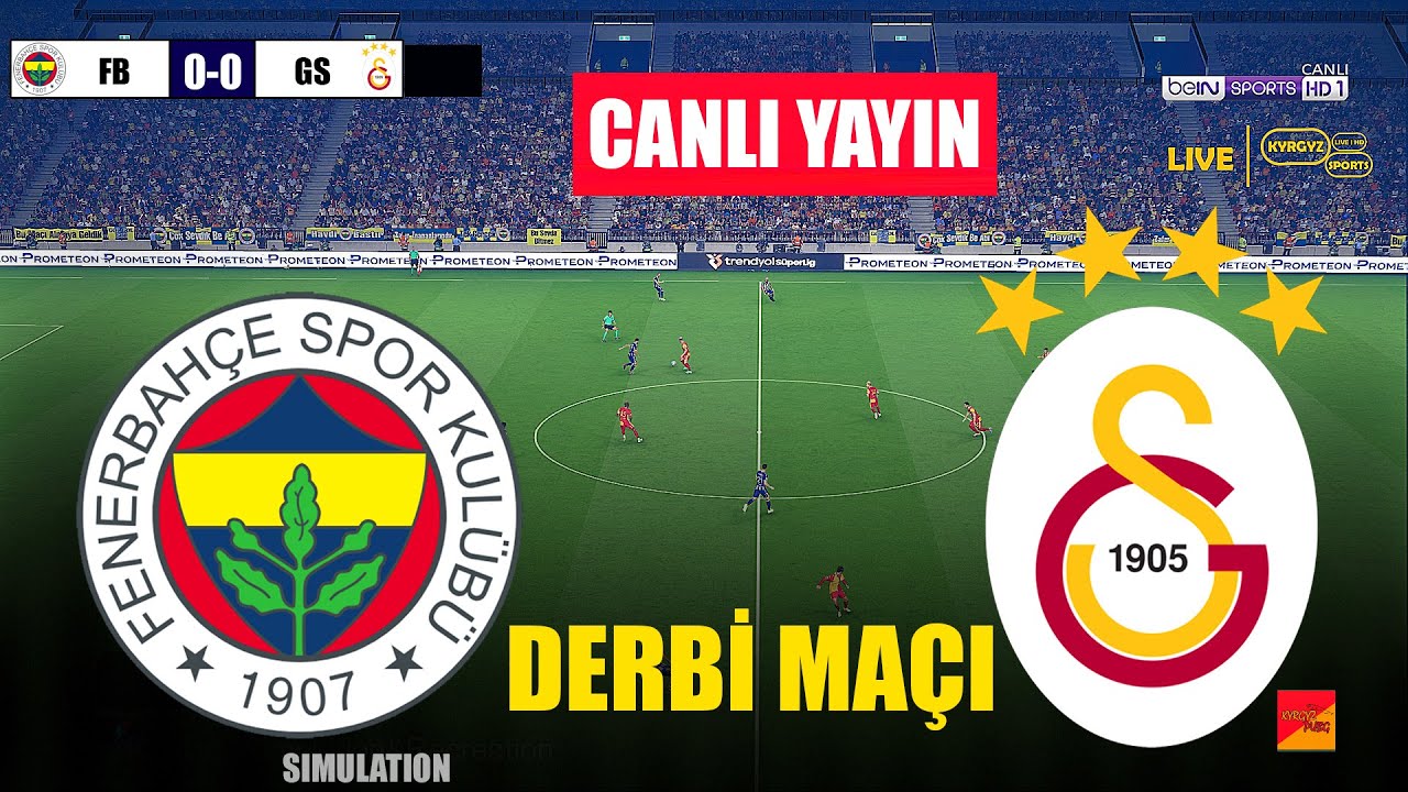 🔴CANLI: FENERBAH&Ccedil;E - GALATASARAY | eFootball PES 21 Tahmin ve Sim&uuml;lasyon PC