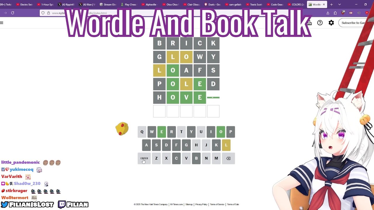 Filian Plays Wordle And Becomes A BookTok Creator
