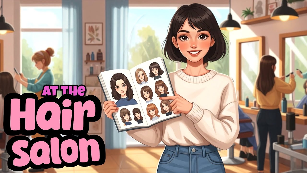 At The Hair Salon | IMPROVE YOUR ENGLISH | Learn English With Story