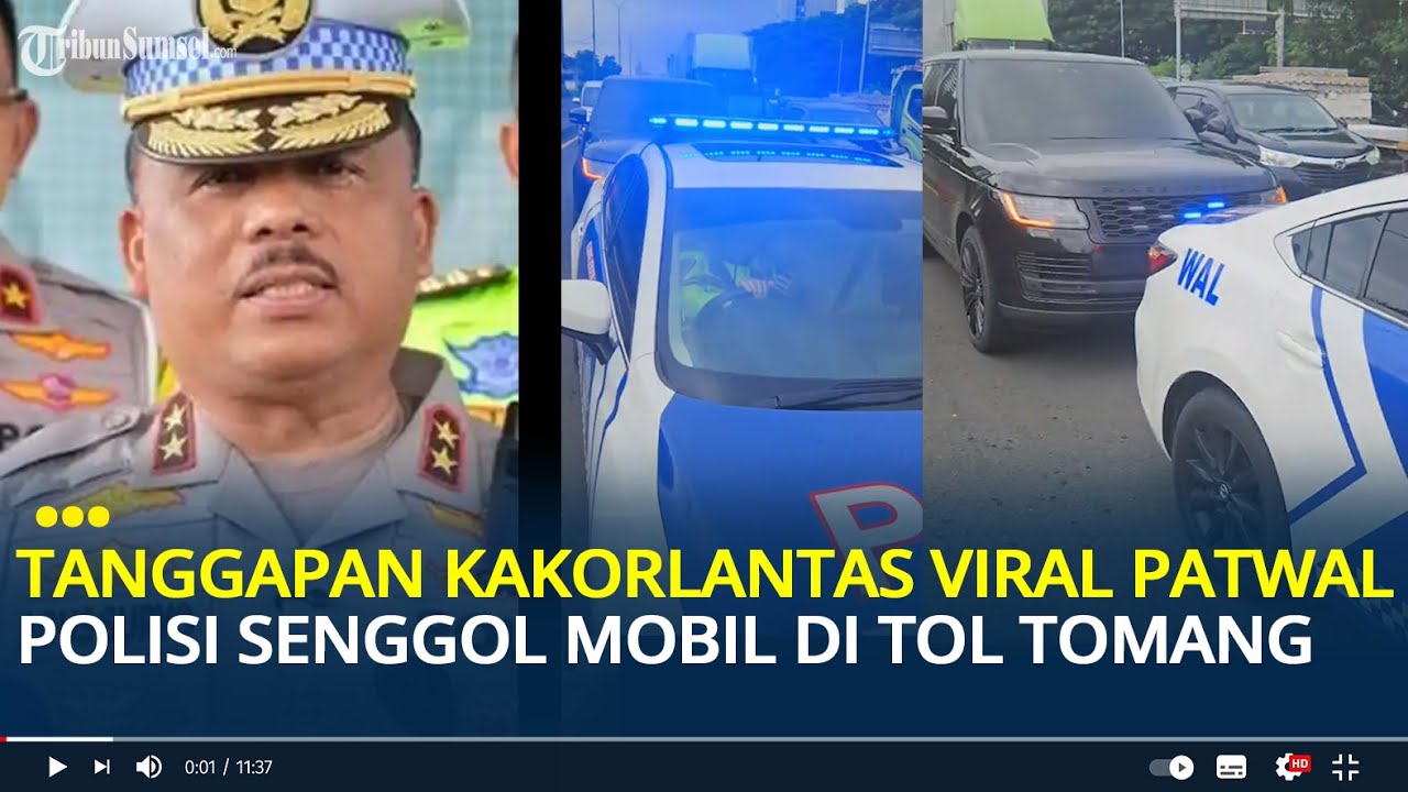 Tanggapan Kakorlantas Viral Patwal Polisi Senggol Mobil Saat Kawal Range Rover Plat Dinas di Tol