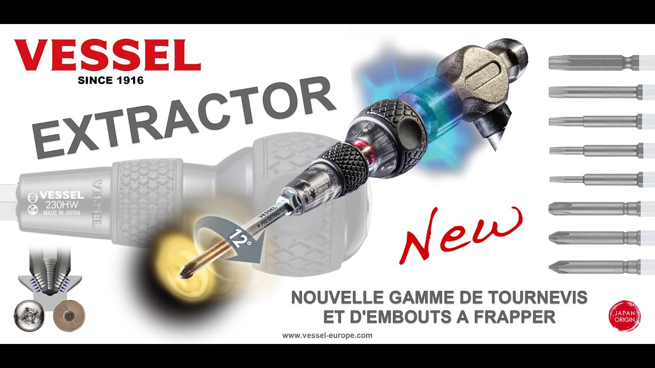 EXTRACTOR IMPACT Screwdriver | VESSEL EUROPE