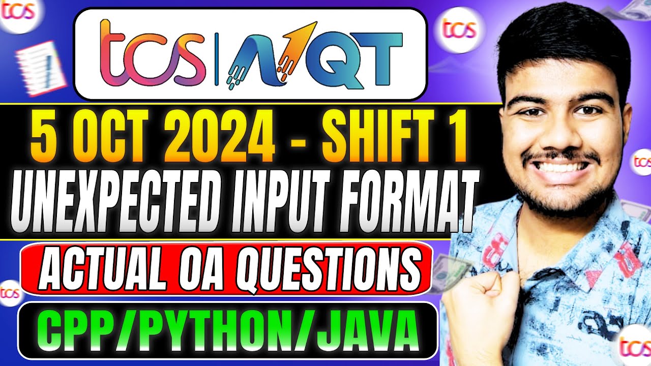 🔥 TCS NQT 2025 5th Oct Shift 1: Must-Know Coding Questions & Solutions!
