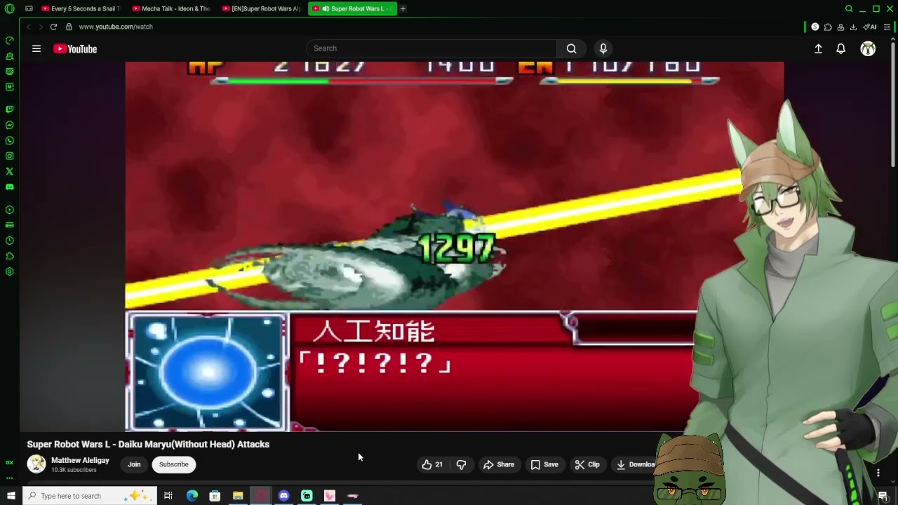 MechWolf Reacts to Super Robot Wars L - Daiku Maryu(Without Head) Attacks