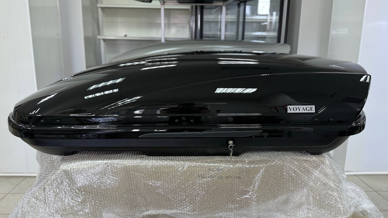 Усиленный автобокс Voyage Light 440л 175х86х46 см цвет Черный металлик глянец ПММА