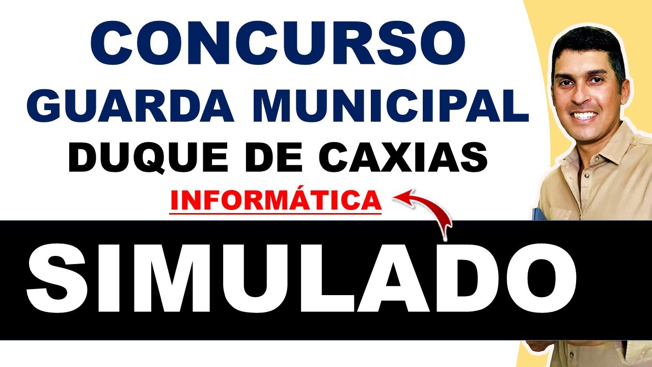 Concurso GCM Duque de Caxias 2025 | SIMULADO IDIB Informática | Guarda Municipal Duque de Caxias RJ