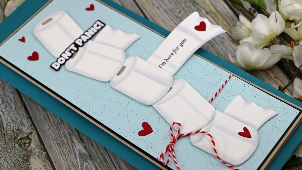 Slimline Interactive Toilet Paper Card | SSS Toilet Paper Slider
