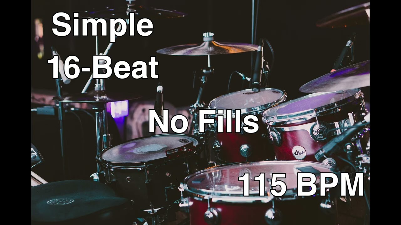 Simple 16-Beat Drum Loop | 115 BPM | No Fills
