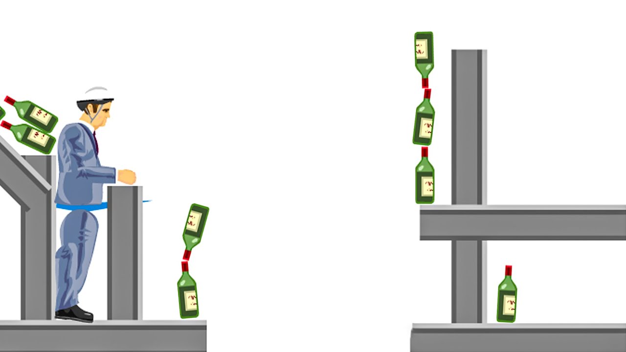 NAJLEPSZY BOTTLE FLIP EVER! (Happy Wheels)