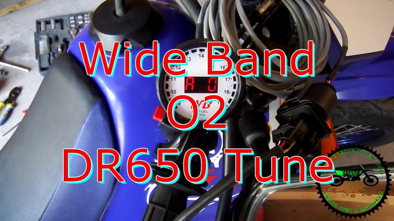 Suzuki DR650 Supermoto Wide Band O2 Sensor Tune