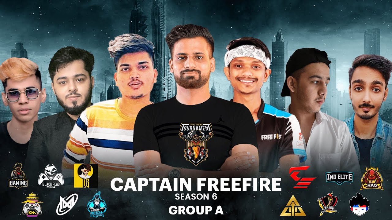 CAPTAIN FREE FIRE | SEASON 6 | GROUP A | TG TOURNAMENT | FT. TG,TSG,UG, AURA,ARROW,NGX,BFA,KM BH