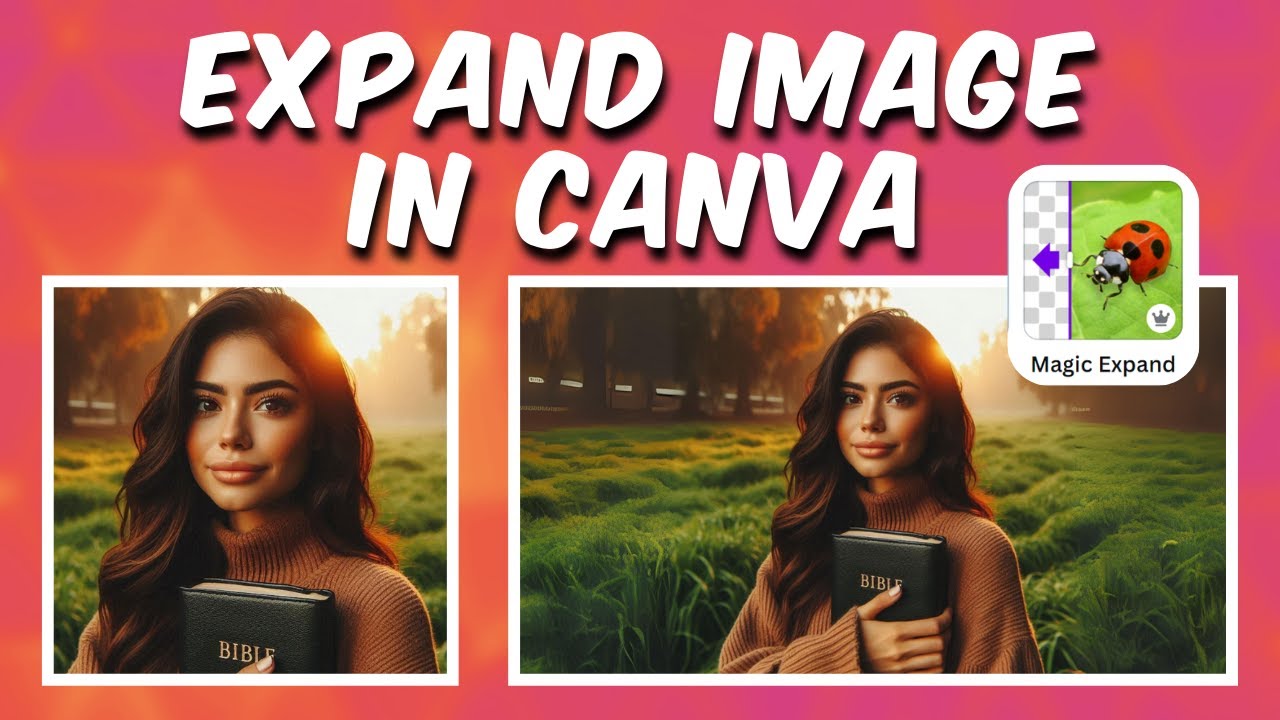 How to expand image on Canva || Stretch Image on Canva