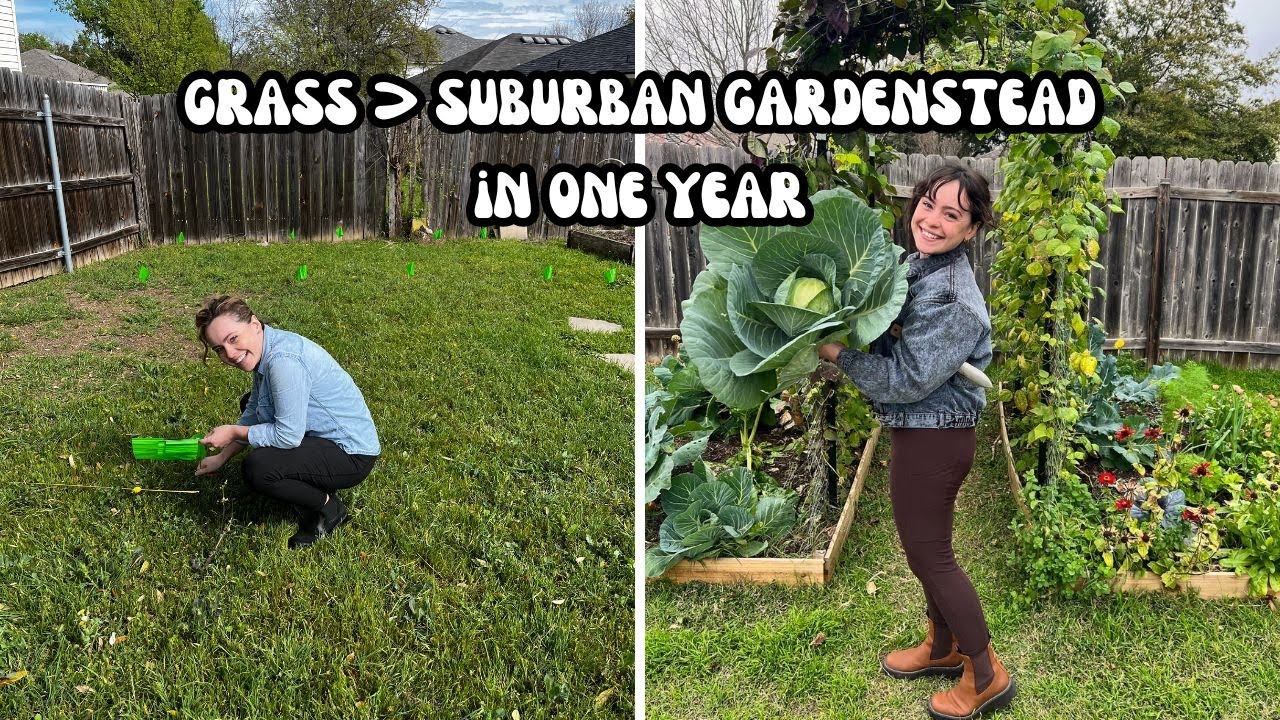 One Year Garden Transformation! Spring Backyard Garden Tour with Before Photos