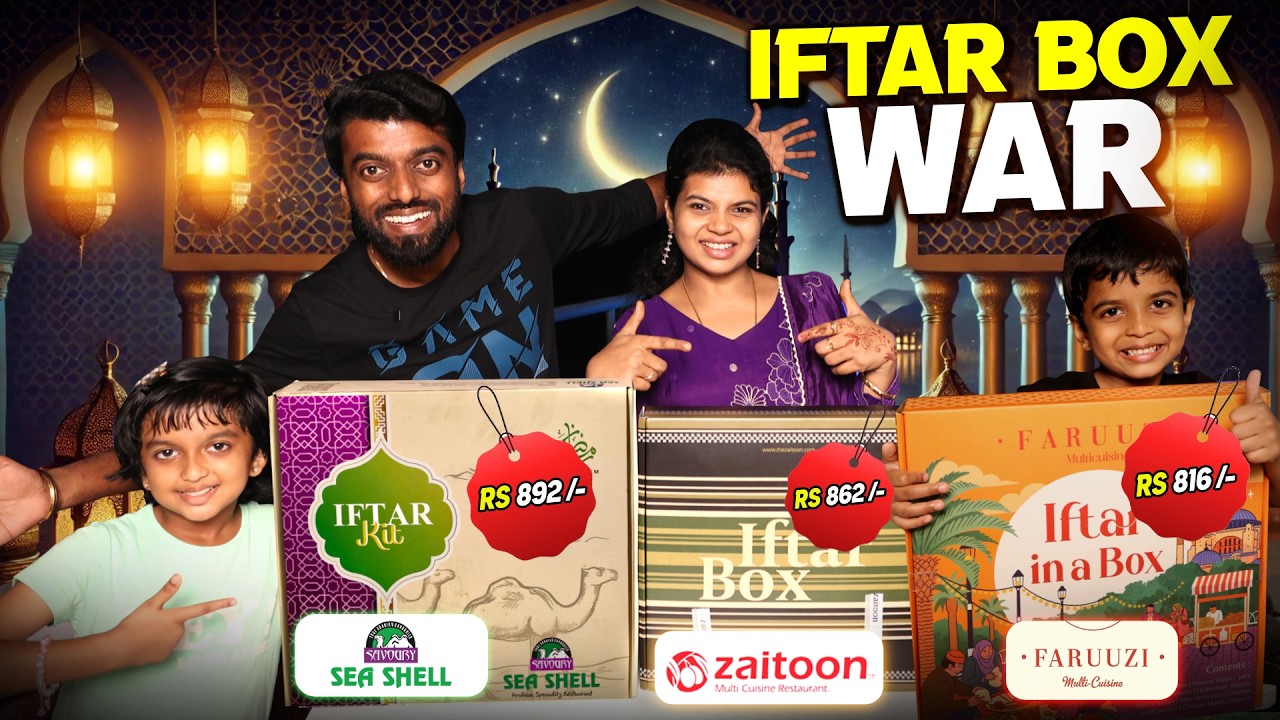 SEA SHELL vs ZAITOON vs FARUZZI 🔥 Iftar Box War 🤯 Chennai | DAN JR VLOGS