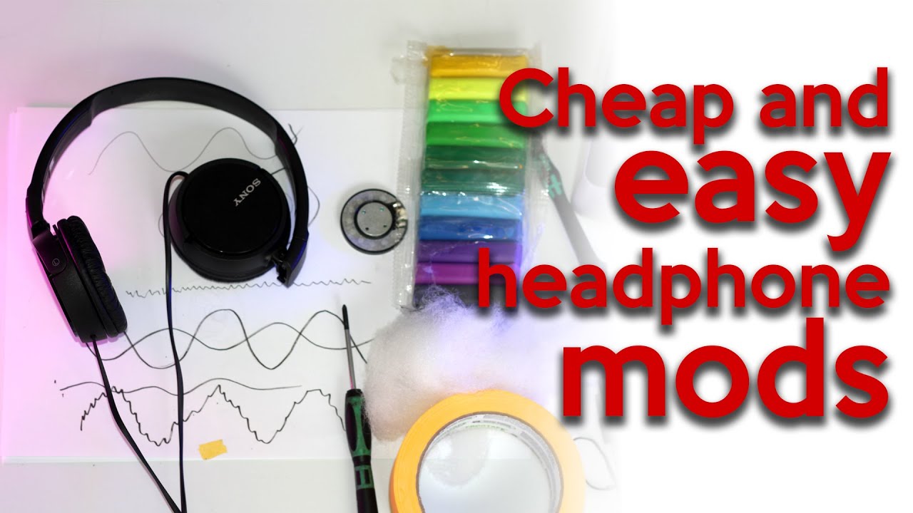 Headphone Tuning / Modding basics with the Sony MDR-ZX110 Amazon's most popular wired headphones