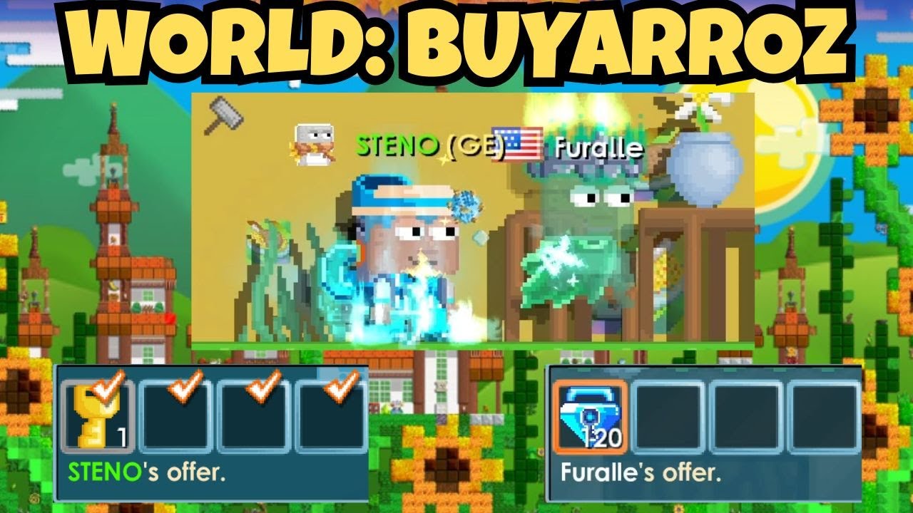 ПРИБЫЛЬ ОТ 33 ДО 120 БАЛЛОВ!! 🥘 КУПИТЕ/ПРОДАЙТЕ BUYARROZ! | GrowTopia