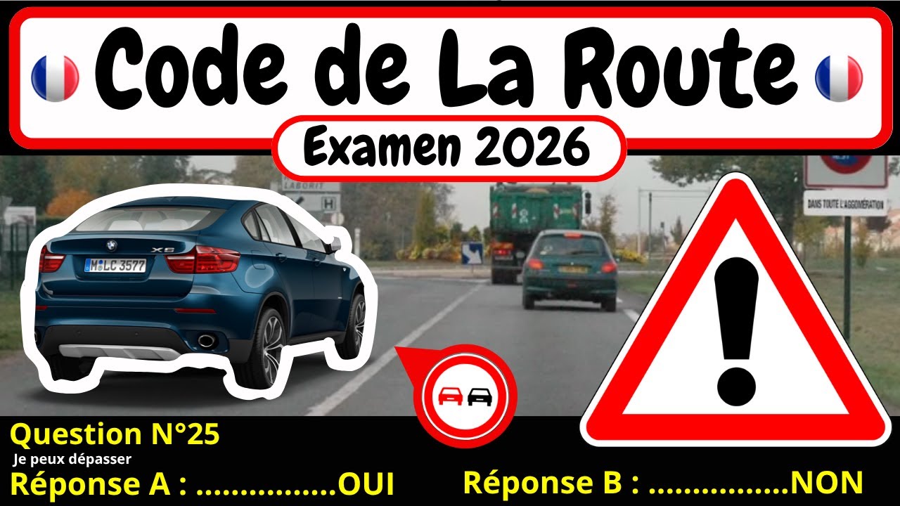 ✅ TEST GRATUIT DU CODE DE LA ROUTE 2026 🚗 #89