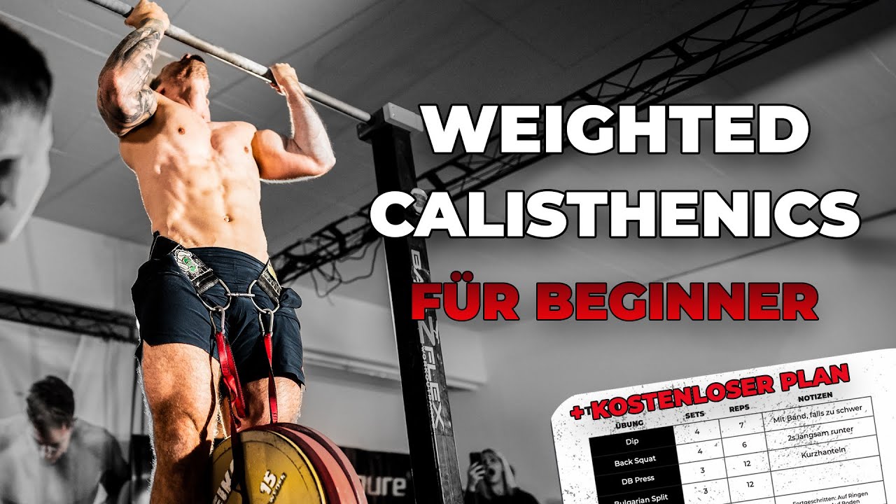 So startest du mit Weighted Calisthenics + kostenloser Anfänger Trainingsplan