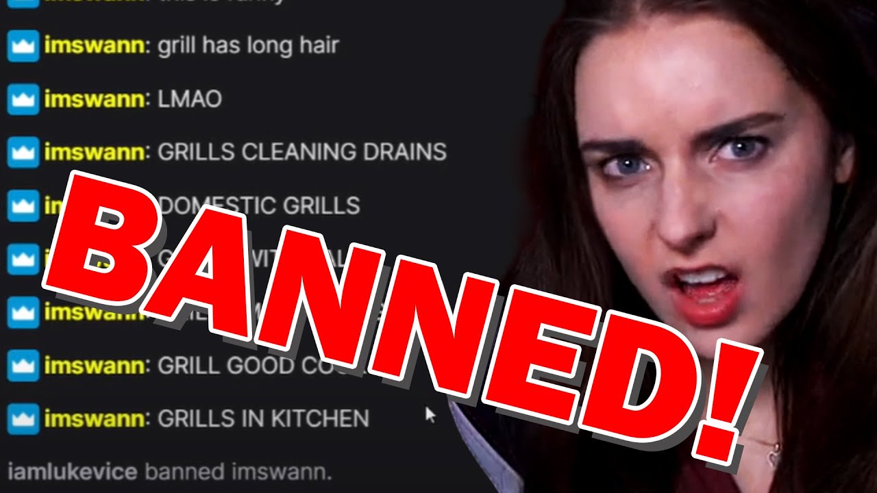 Loserfruit BANNING people in her TWITCH chat