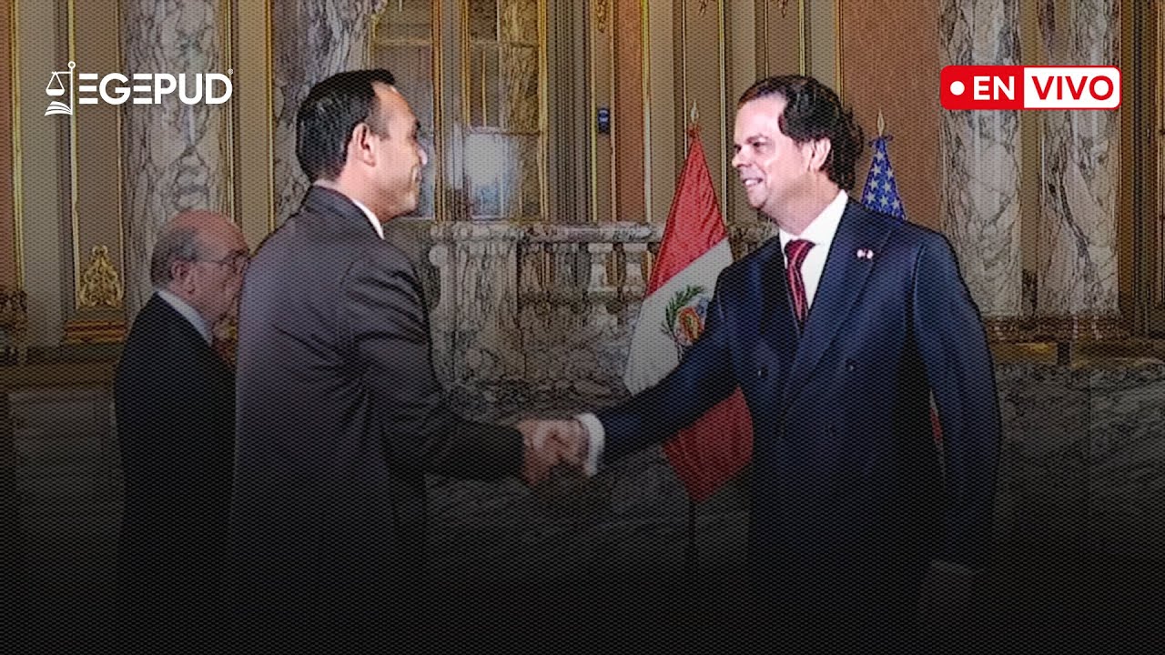 🔴 EN VIVO | El presidente José Jerí recibe cartas credenciales del embajador de los Estados Unidos