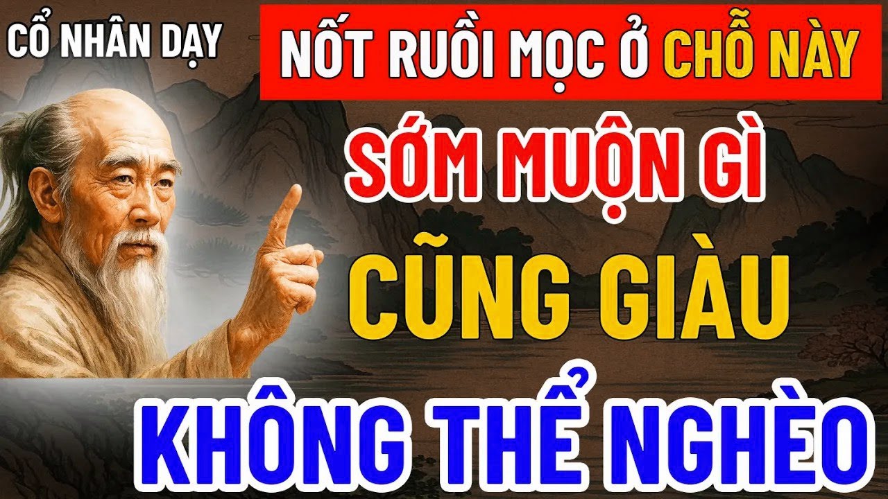 Cổ Nhân Dạy   7 vị trí nốt ruồi mang đến tài lộc và vận mệnh giàu sang