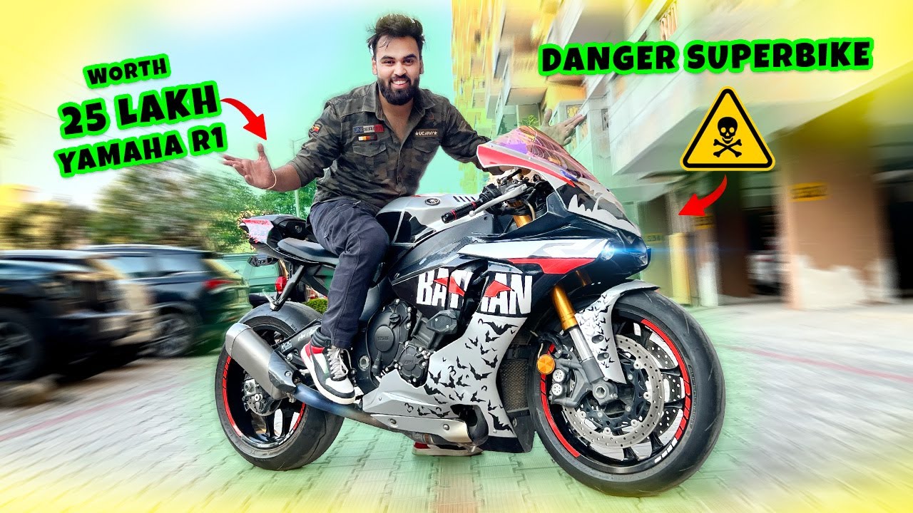 25 LAKH ki DANGER YAMAHA R1 | BATMAN EDITION @TurboXtreme