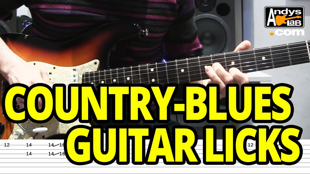 Country-Blues Double Stops Licks - Guitar Lesson