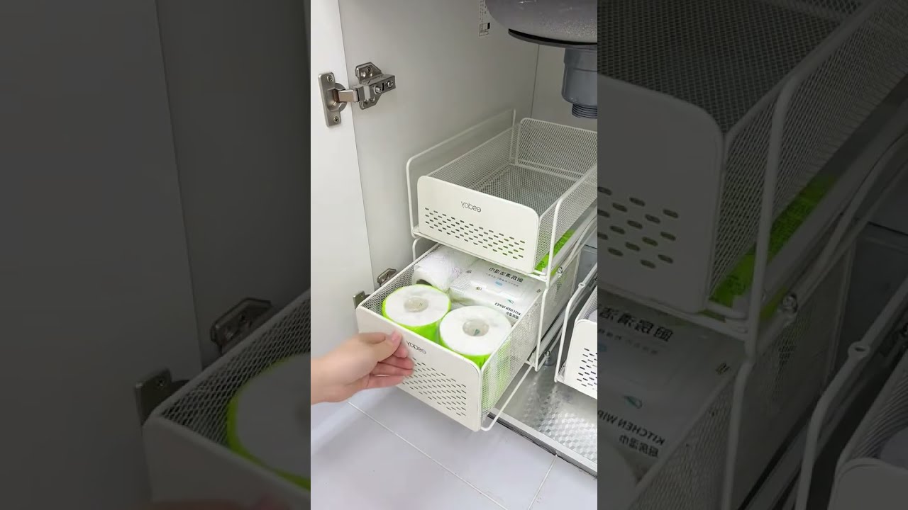 Organize Your Kitchen Instantly with This Multipurpose Storage Rack! #multipurposerack #spacehack