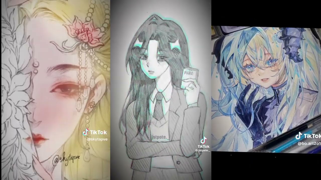 Tổng hợp [Tik Tok] dân vẽ 🖌️🎨🖼️🎀