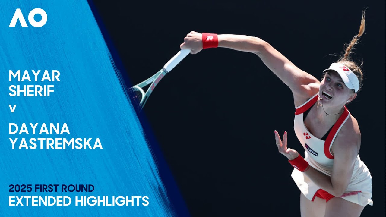 Mayar Sherif v Dayana Yastremska Extended Highlights | Australian Open 2025 First Round