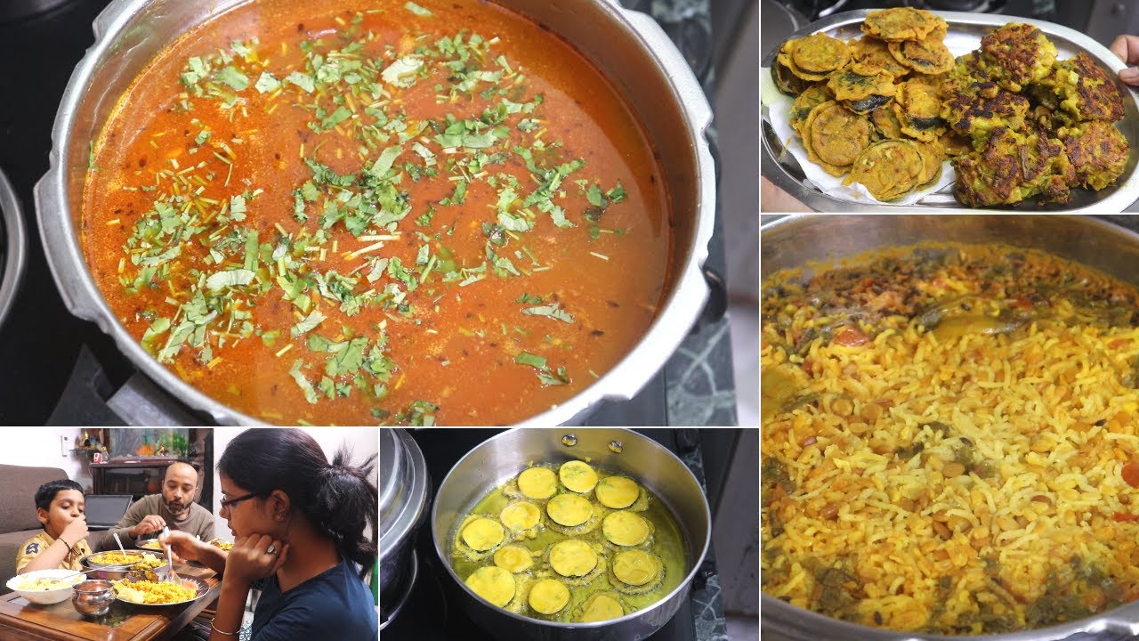 Saturday Evening To Dinner Time |Bhuni Dal Masala Khichdi,pakoda without deep fry,green onion pakode