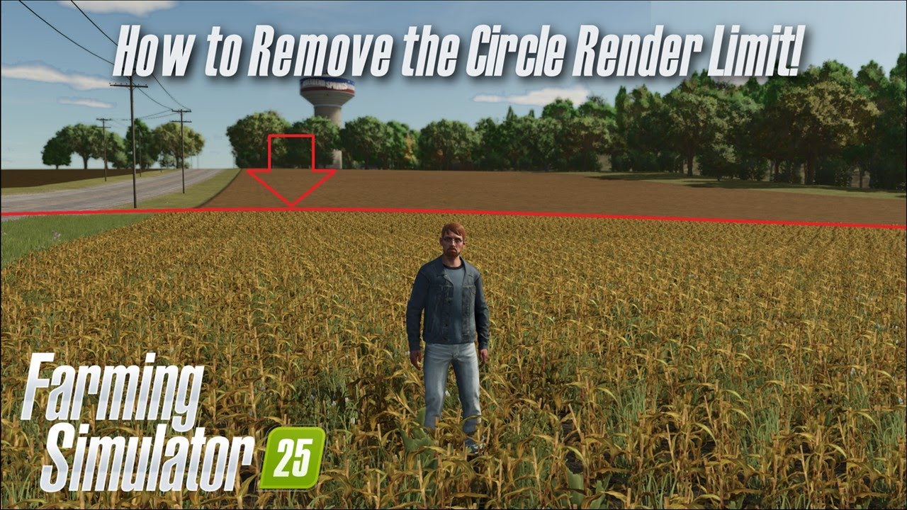 Как убрать ограничение на отображение круга! - Farming Simulator 25