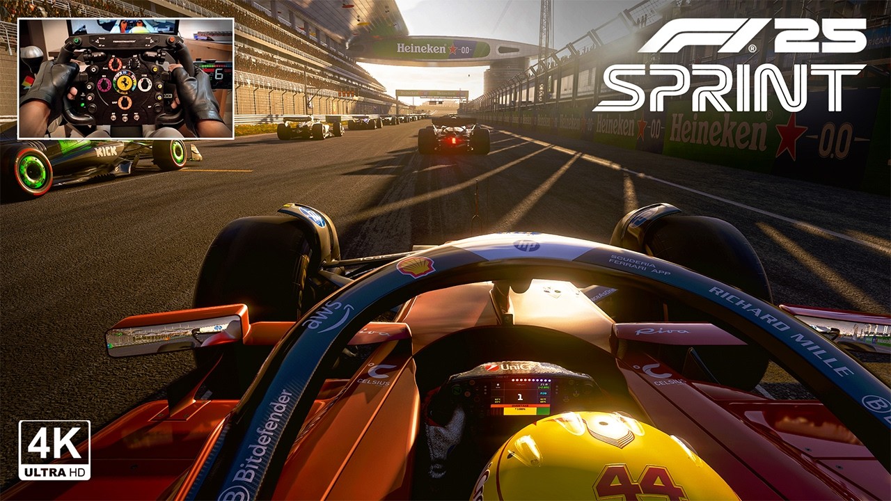 F1 25 MOD — Ferrari SF-25 Льюиса Хэмилтона | Игровой процесс на рулевом колесе Гран-при Китая 202...