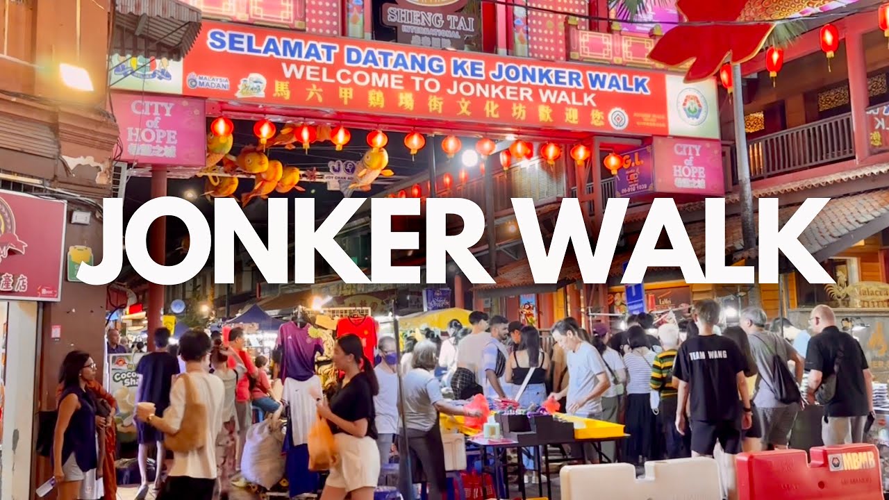 🇲🇾Walking Around Jonker Street at Night, Melaka Vlog [4K] June 14, 2024