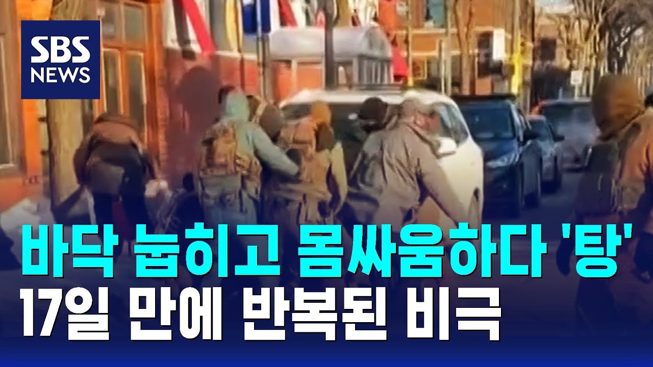 바닥에 눕히고 몸싸움하다 '탕'…17일 만에 반복된 비극 / SBS