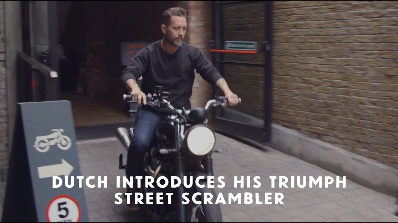 Датч представляет свой Triumph Street Scrambler