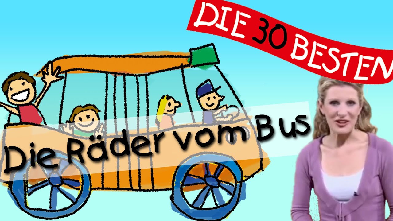 Die Räder vom Bus - Anleitung zum Bewegen || Kinderlieder