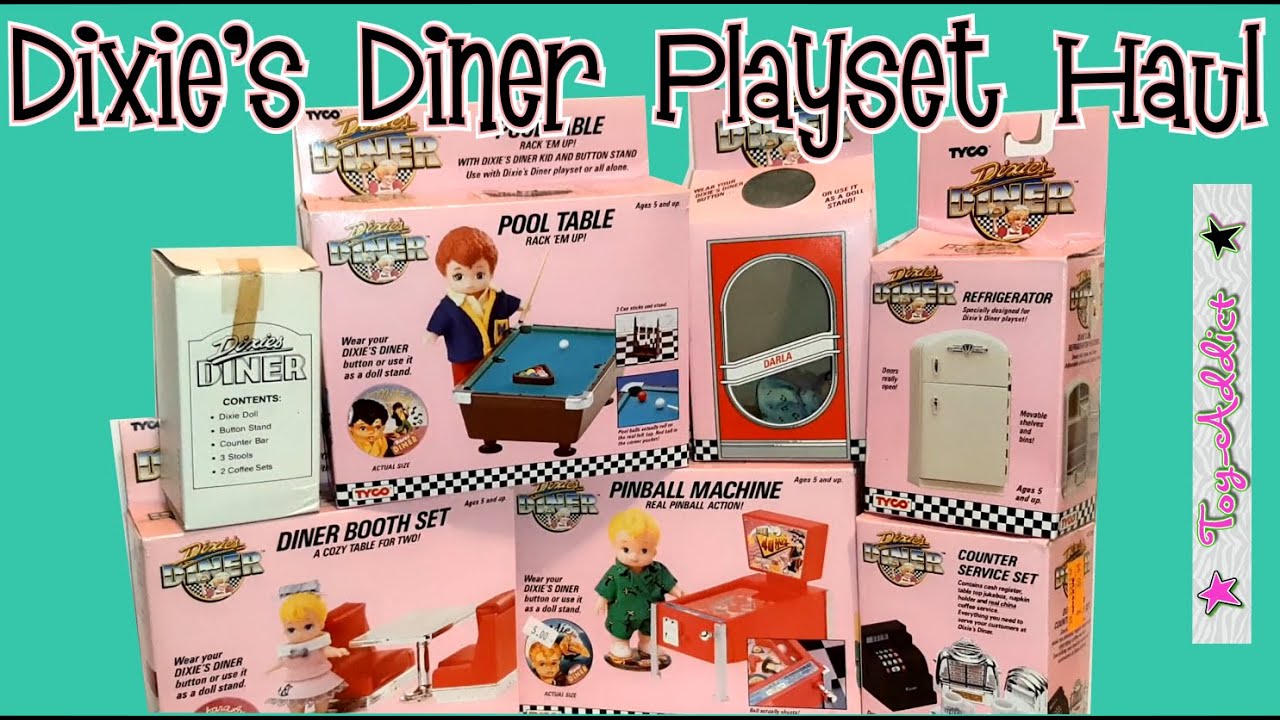 Dixie's Diner TYCO 1989 Playset Haul ~ Eighties Fifties Fun! ~ Toy-Addict