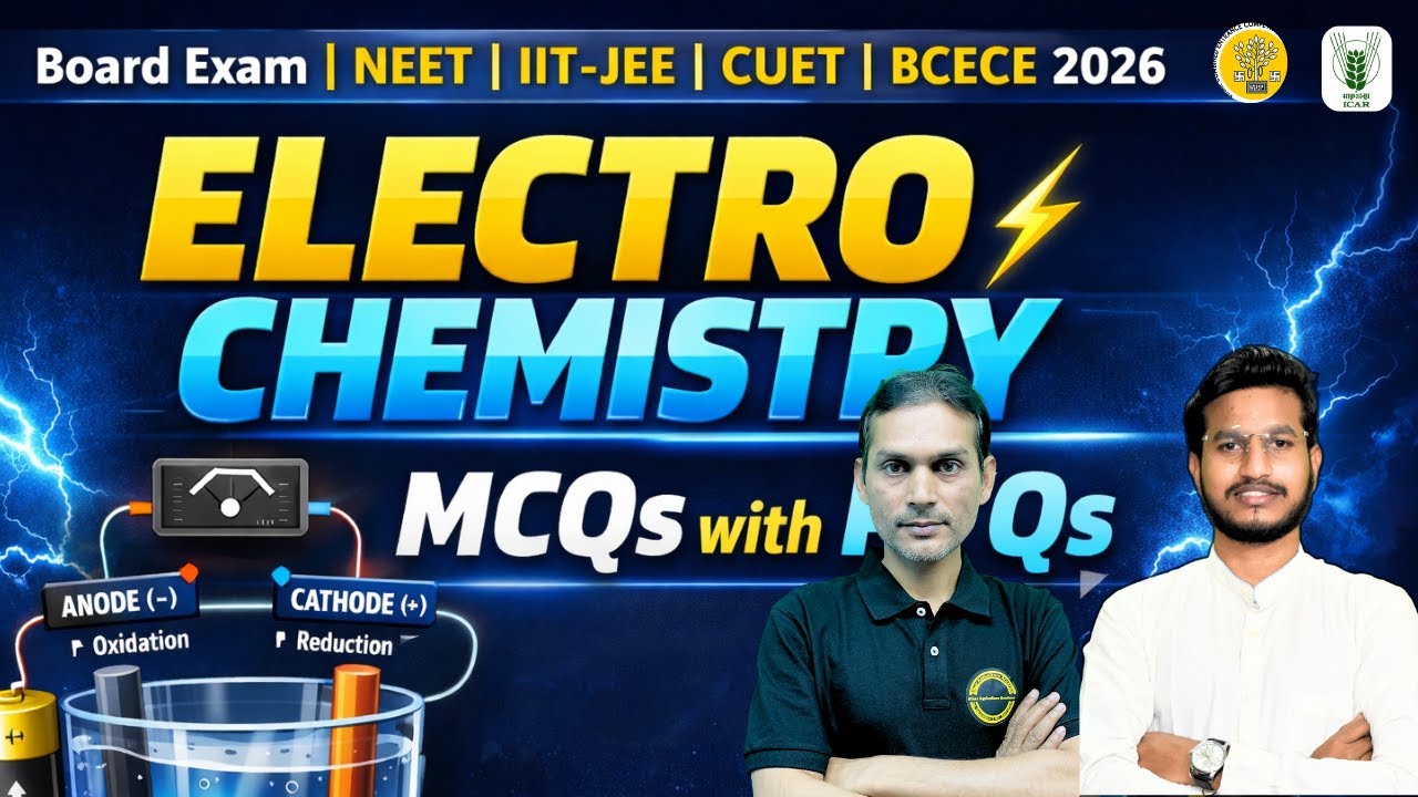 Electro Chemistry🔥 | MCQ Marathon | NEET • CUET • BCECE • Board Exam 2026 || MCQS & PYQs ||